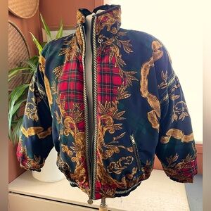Vintage Giacca Sport Baroque Art Windbreaker Jacket 90s